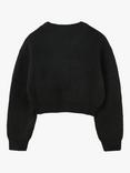 HUGO BOSS HUGO Kids' Wool Blend Cropped Jumper, Black