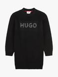 HUGO BOSS HUGO Kids' Knitted Dress, Black