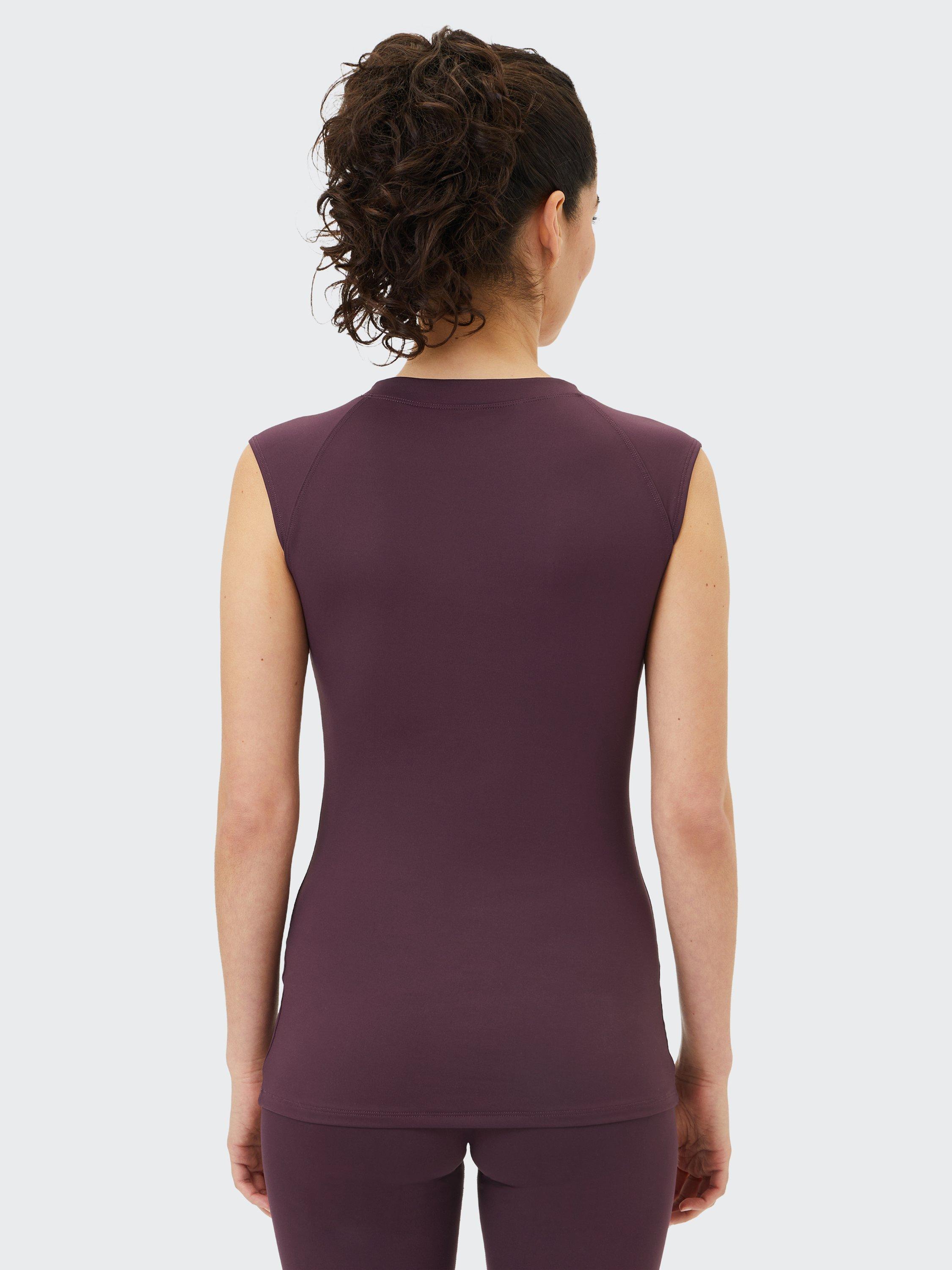Product image 2 of 7, which shows Venice Beach Eleam V-Neck Sports T-Shirt, Dark Grape, S
