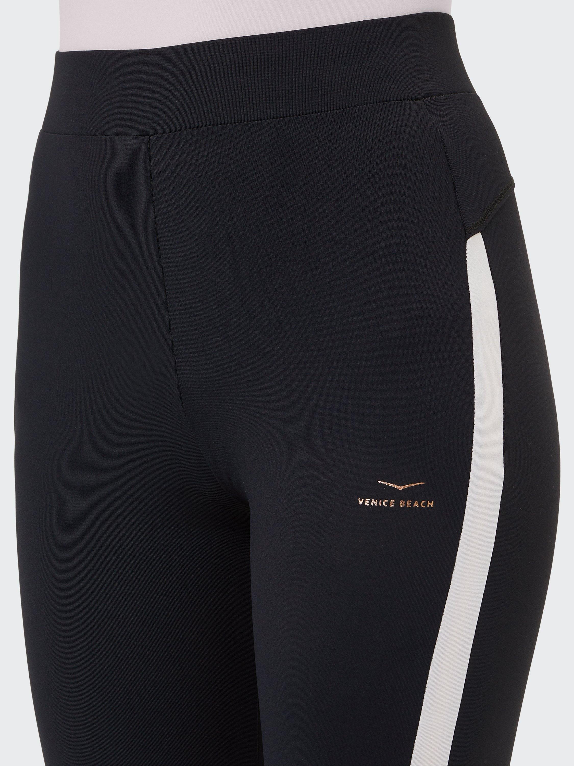 Product image 6 of 7, which shows Venice Beach Kim 3/4 Sports Leggings, Black_tinted Rose, XS