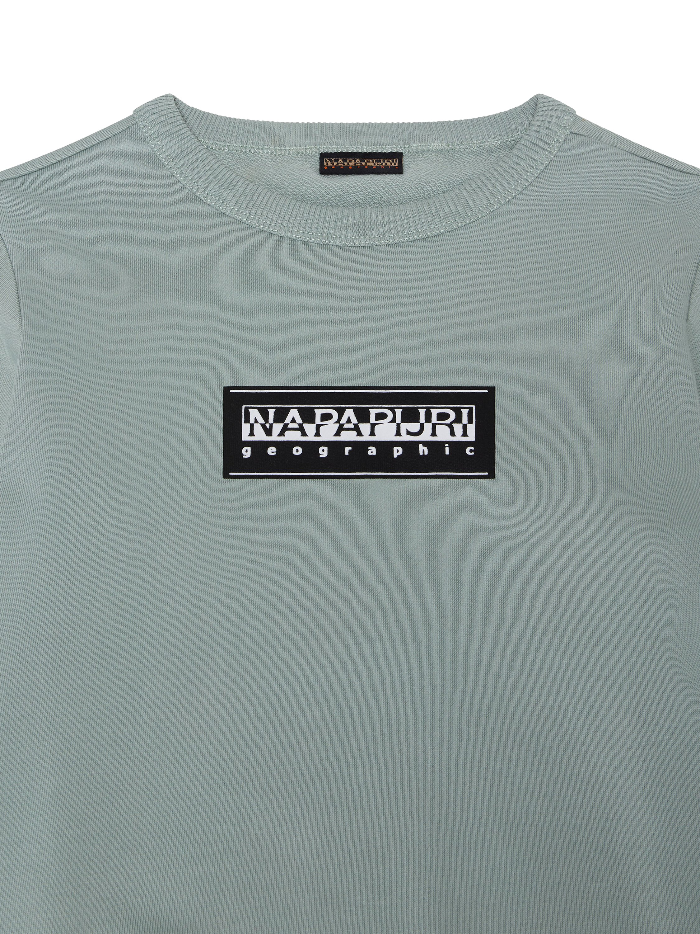 Product image 3 of 3, which shows Napapijri Kids' Chamois Cotton Sweatshirt, Green Mil, 8 years