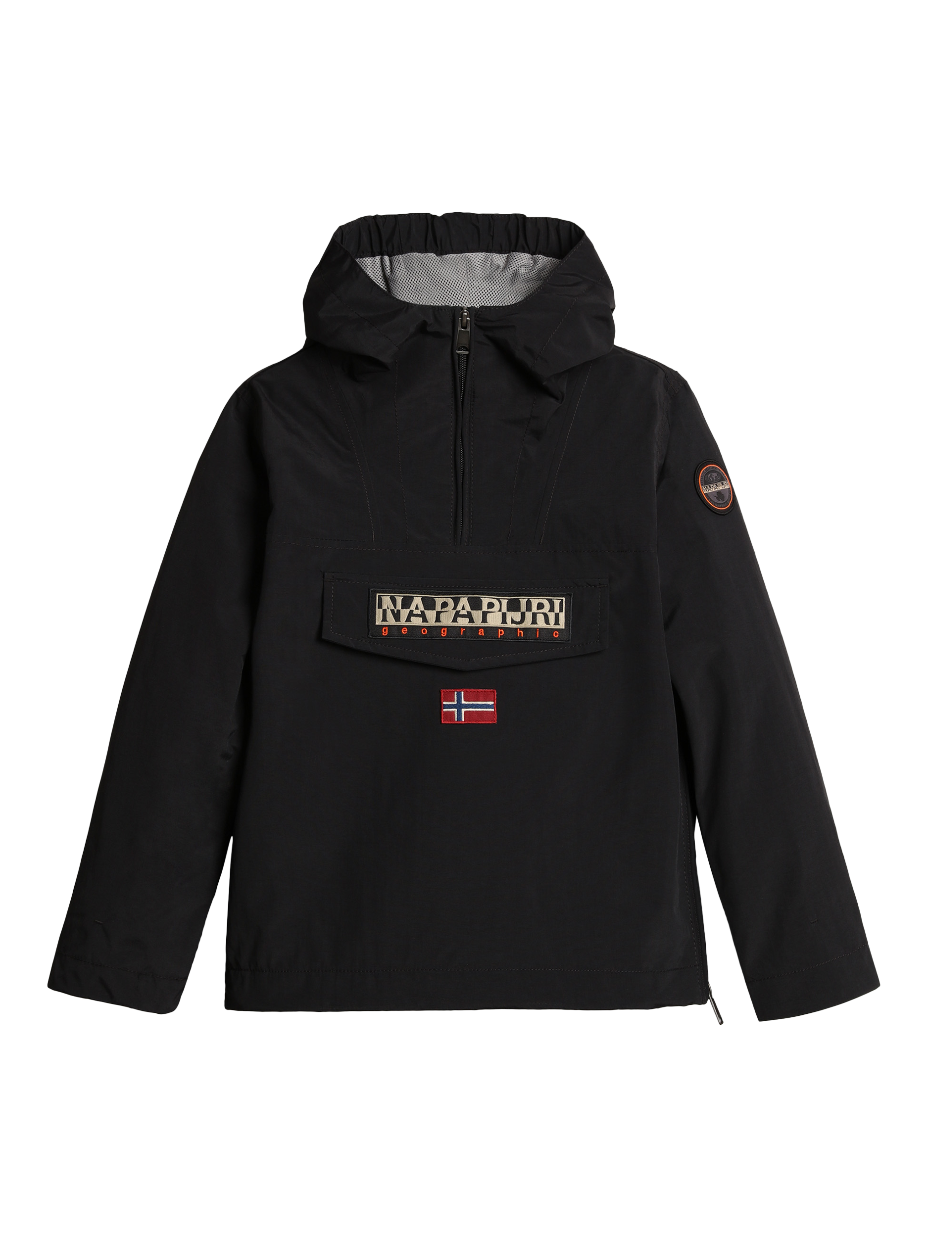 Product image 10 of 10, which shows Napapijri Kids' Rainforest Waterproof Anorak, Black, 8 years
