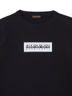 Napapijri Kids' Chamois Cotton Sweatshirt, Black - view 2, Black