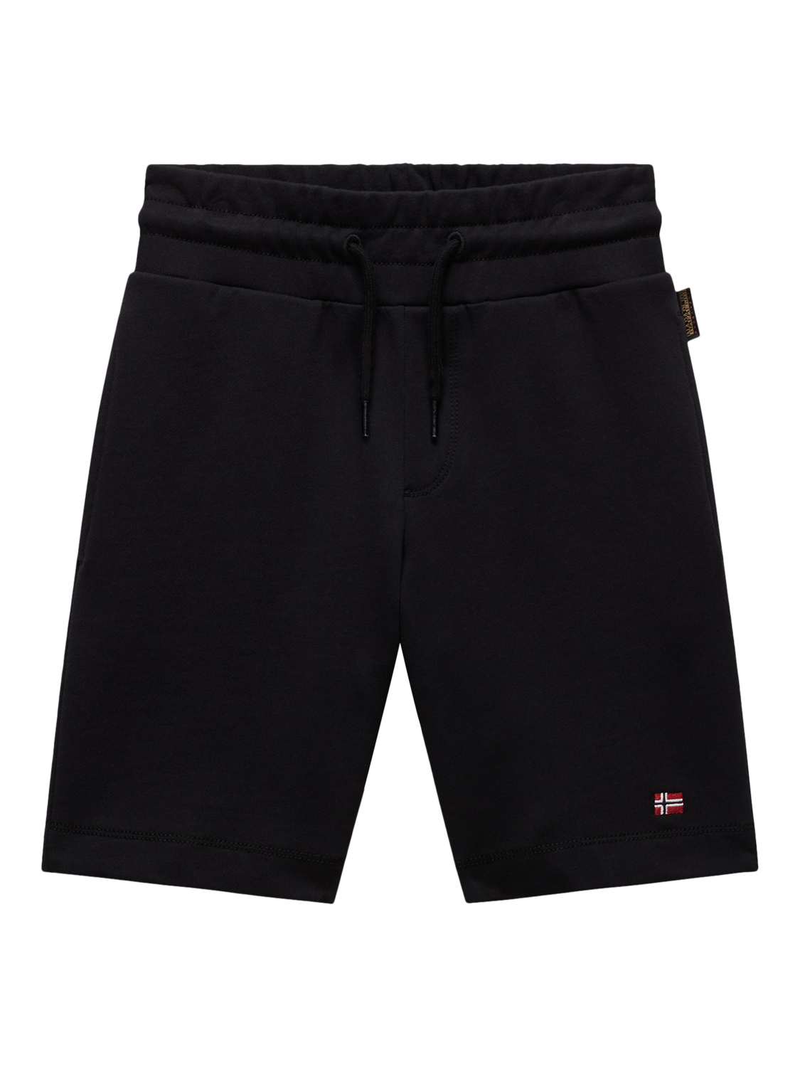 Product image 1 of 3, which shows Napapijri Kids' Nalis Cotton Jersey Bermuda Shorts, Black, 8 years