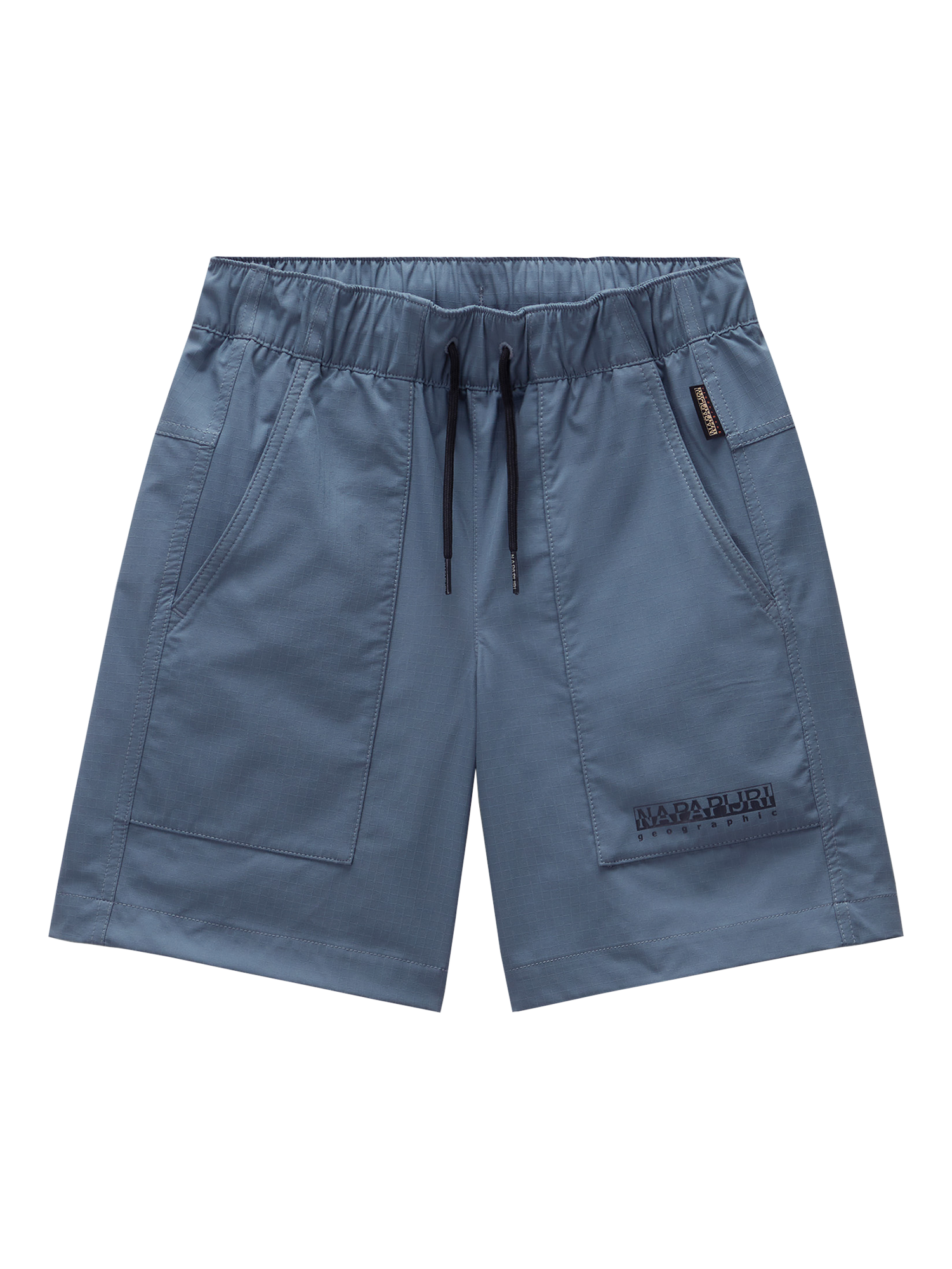 Product image 1 of 3, which shows Napapijri Kids' Marem Woven Shorts, Stormy Wheat, 6 years
