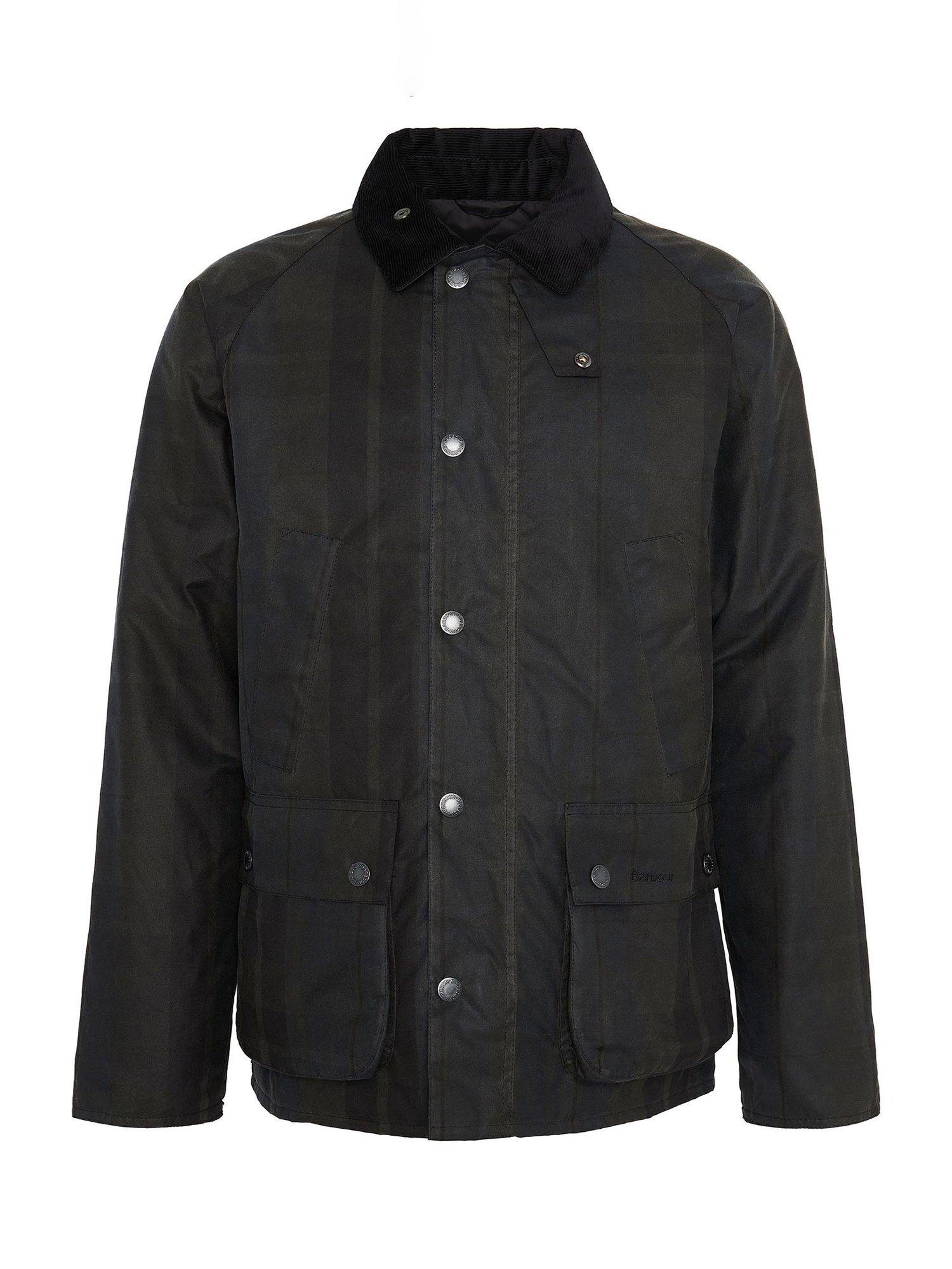 Product image 2 of 8, which shows Barbour Modern Check Bedale Waxed Jacket, Dundee Tartan, S