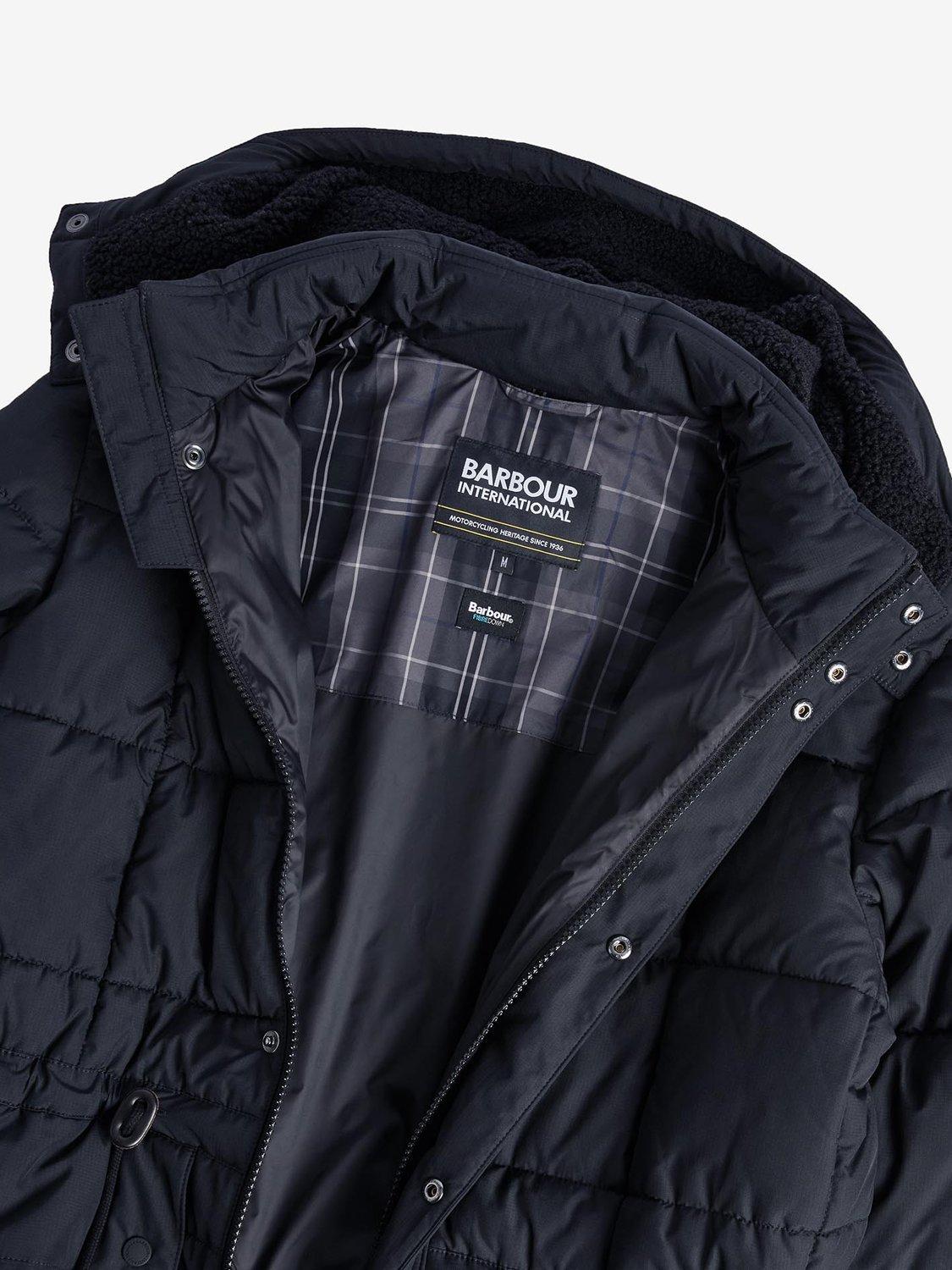 Product image 1 of 9, which shows Barbour International Gillside Puffer Jacket, Black, S