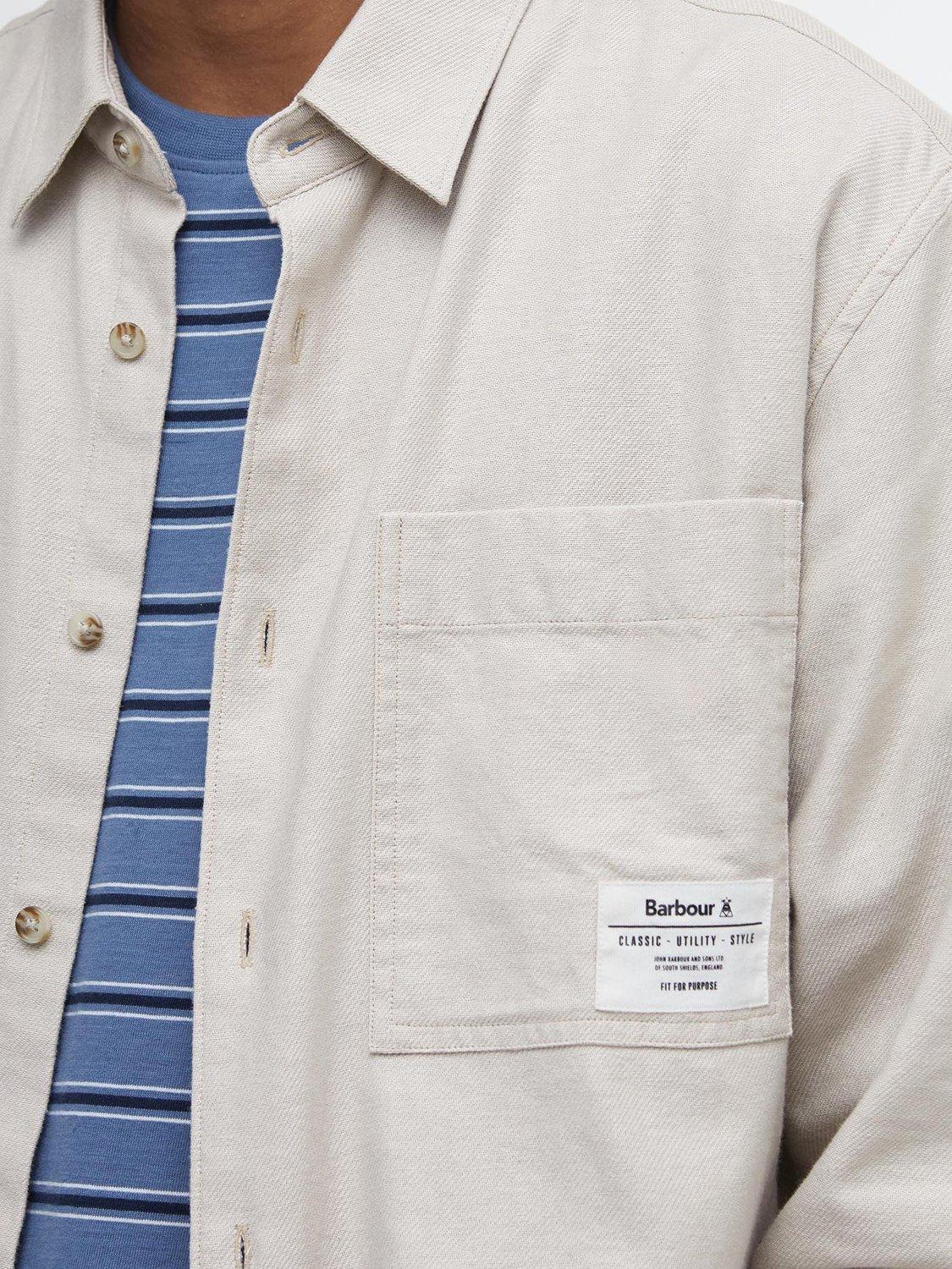 Product image 6 of 6, which shows Barbour Angelo Relaxed Long Sleeve Shirt, Mist, S