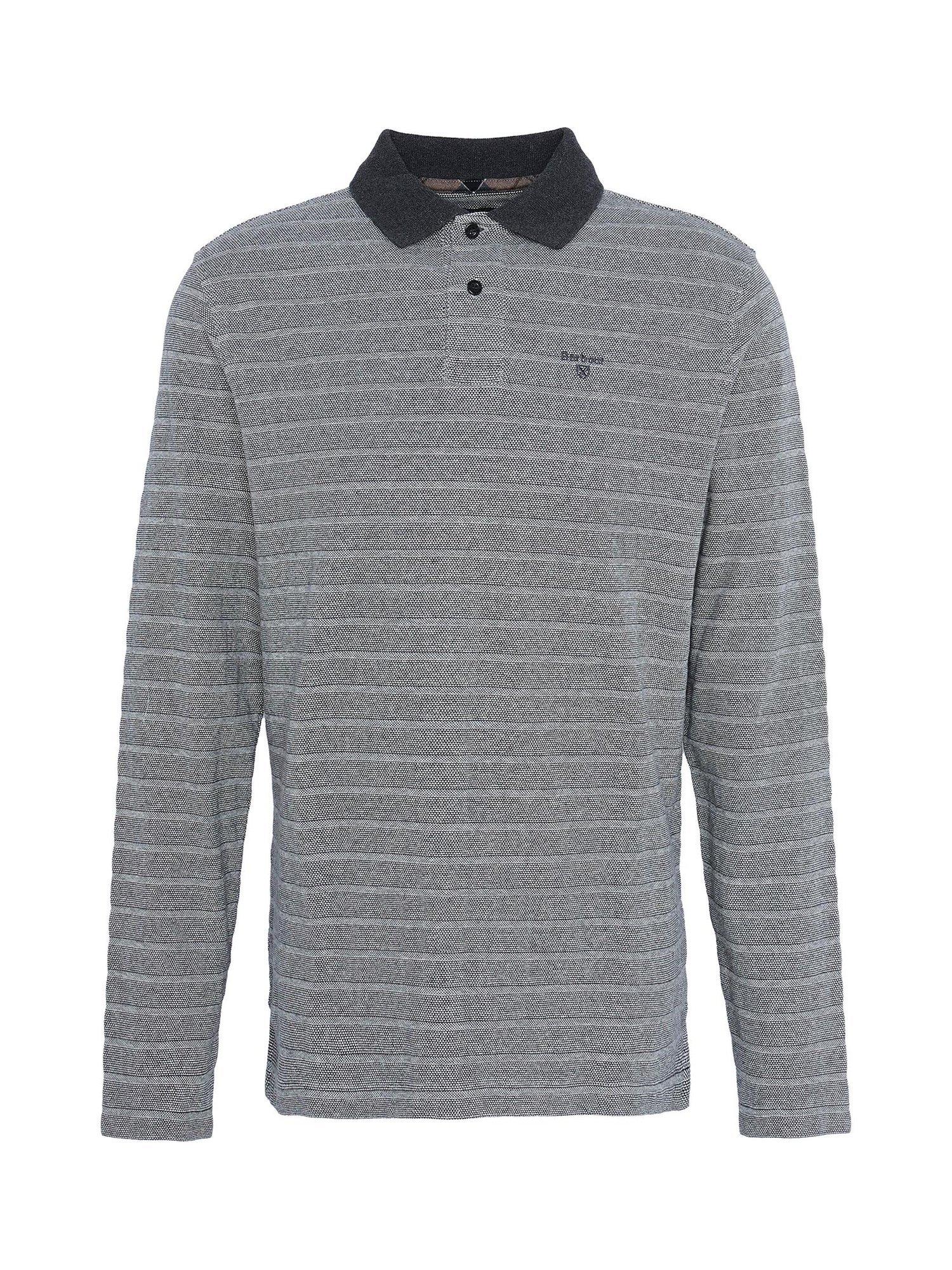 Product image 4 of 6, which shows Barbour Cleveland Polo Shirt, Grey Mix, S