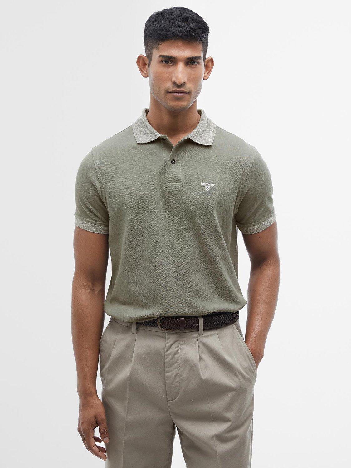 Barbour Marlton Polo Shirt, Green Slate