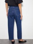 Monsoon Betty Barrel Leg Jeans, Blue