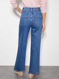 Monsoon Rita Embellished Jeans, Mid Authentic Blue