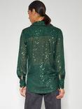 Monsoon Shonda Sequin Shirt, Green