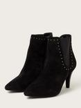 Monsoon Oriana Suede Slim Kitten Heeled Ankle Boots