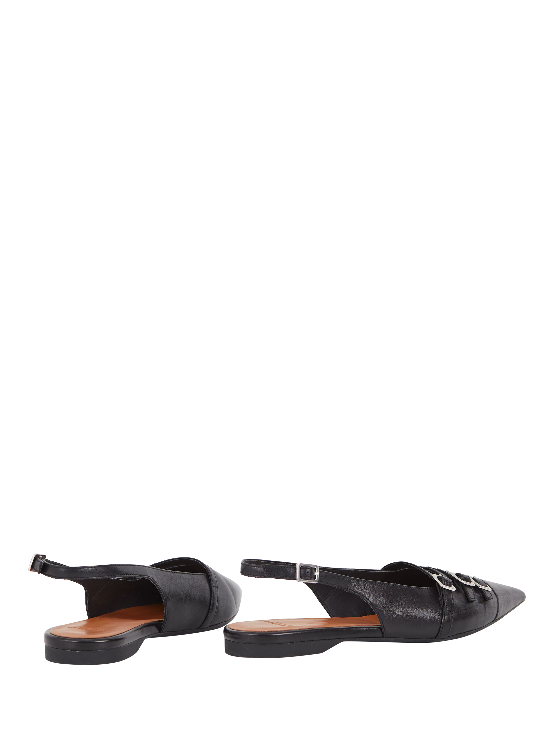 Product image 3 of 3, which shows Vagabond Shoemakers Hermine Leather Pointed Slingback Flats, Black, 7