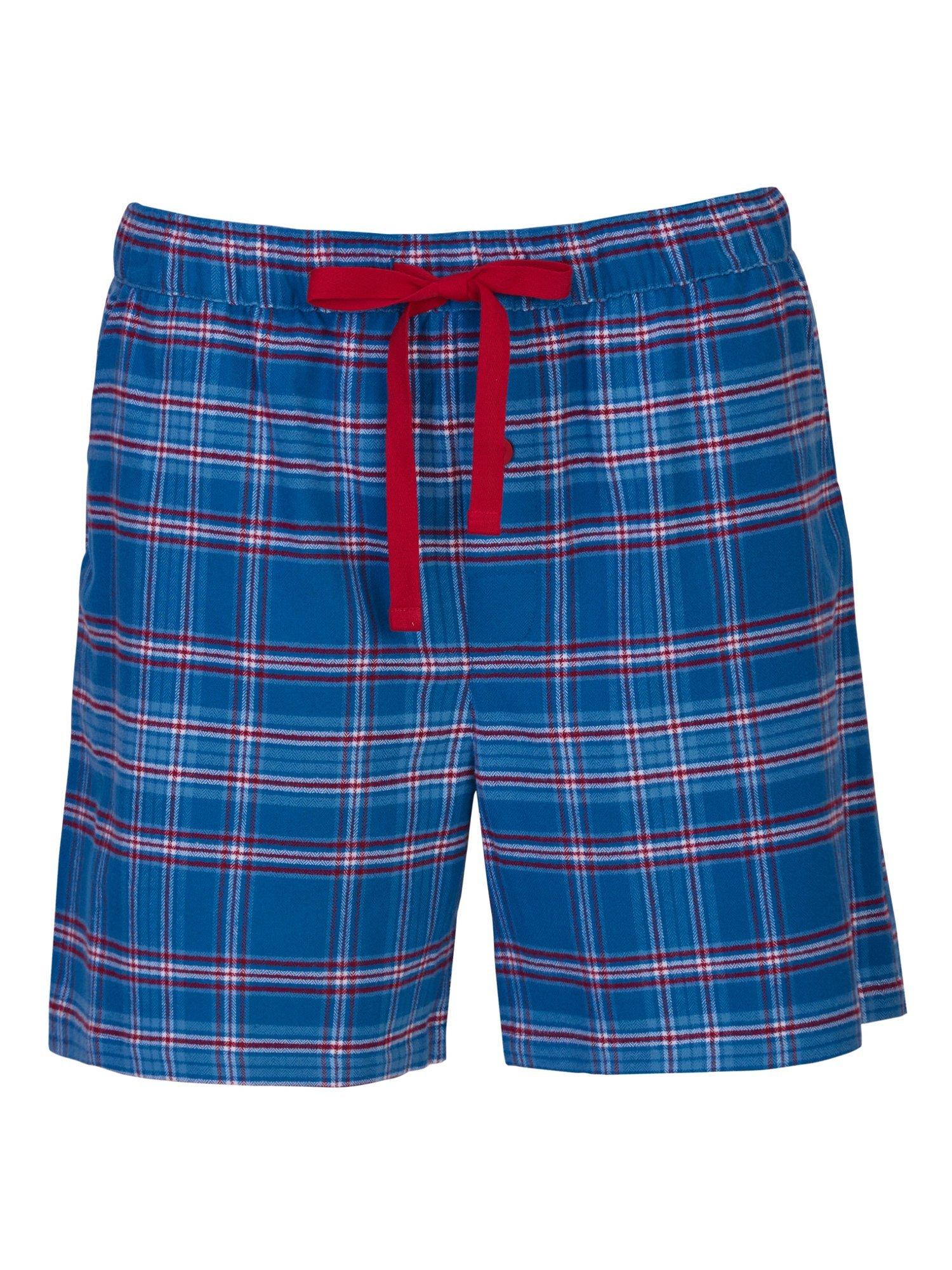 Product image 4 of 4, which shows Cyberjammies Montana Check Pyjama Shorts, Blue, S