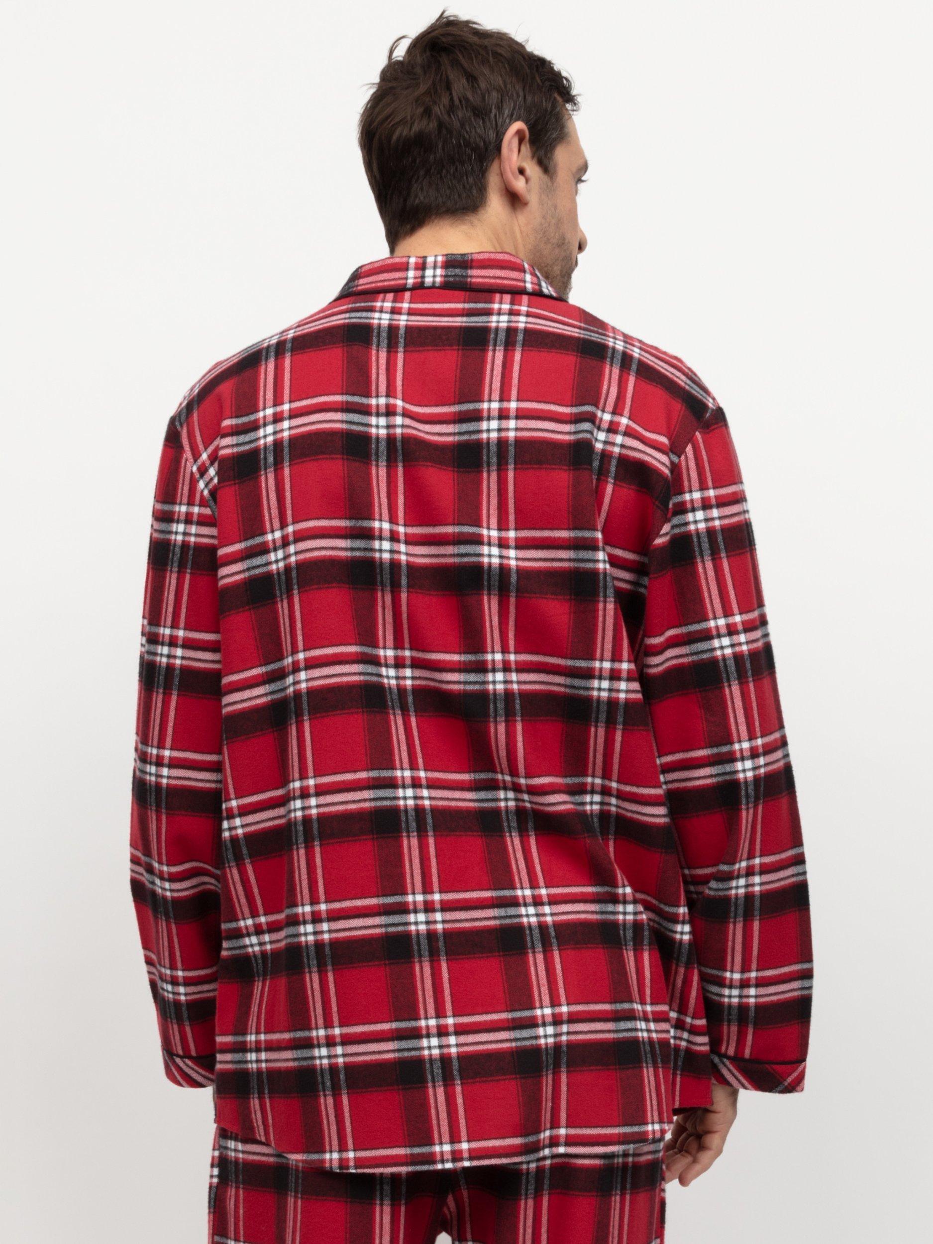 Product image 3 of 4, which shows Cyberjammies Louis Check Pyjama Top, Red, S