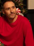 Cyberjammies Montana Long Sleeve Pyjama Top, Red, Red