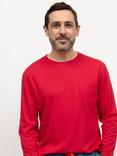 Cyberjammies Montana Long Sleeve Pyjama Top, Red, Red