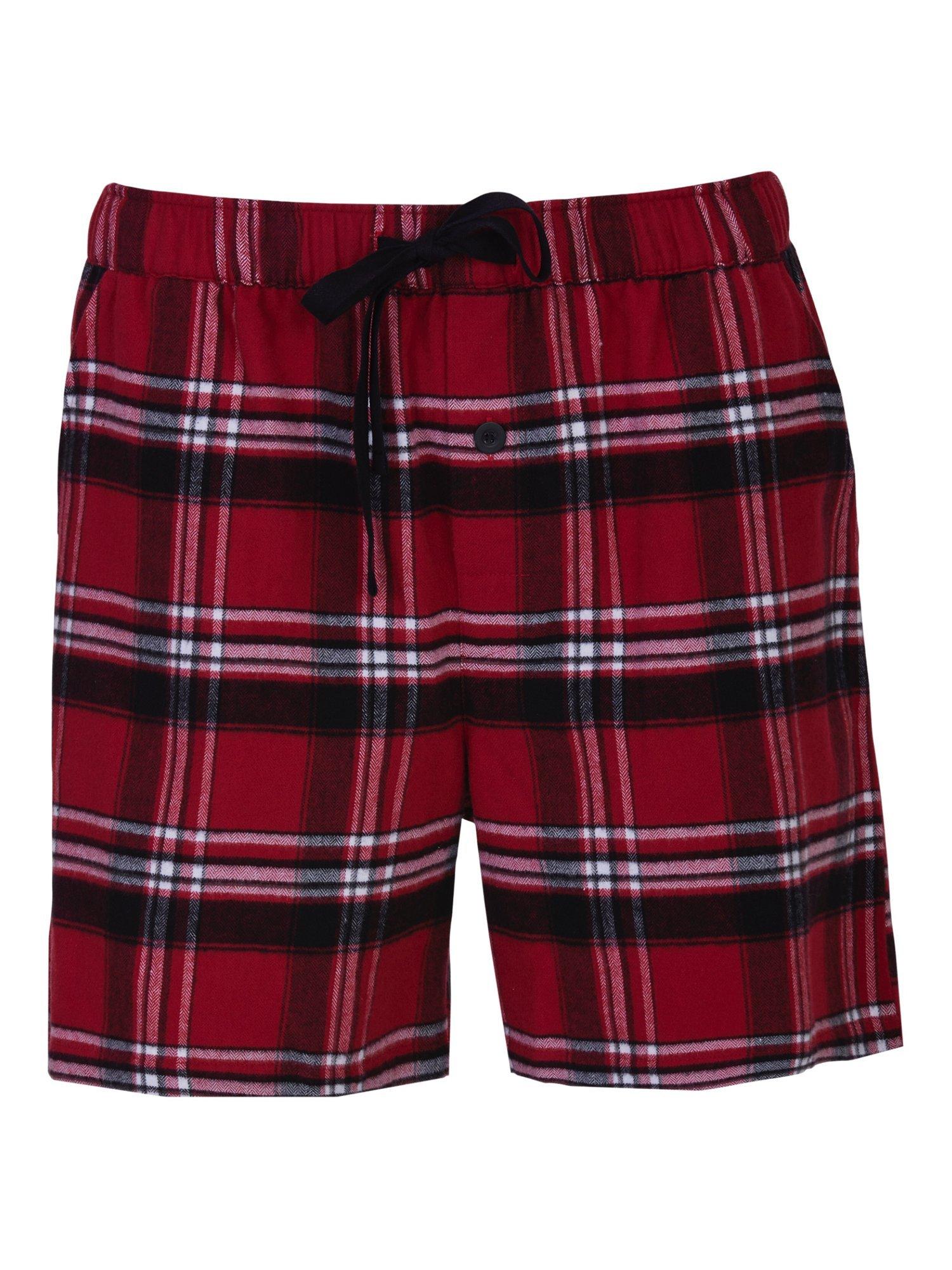 Product image 4 of 4, which shows Cyberjammies Louis Check Pyjama Shorts, Red, S