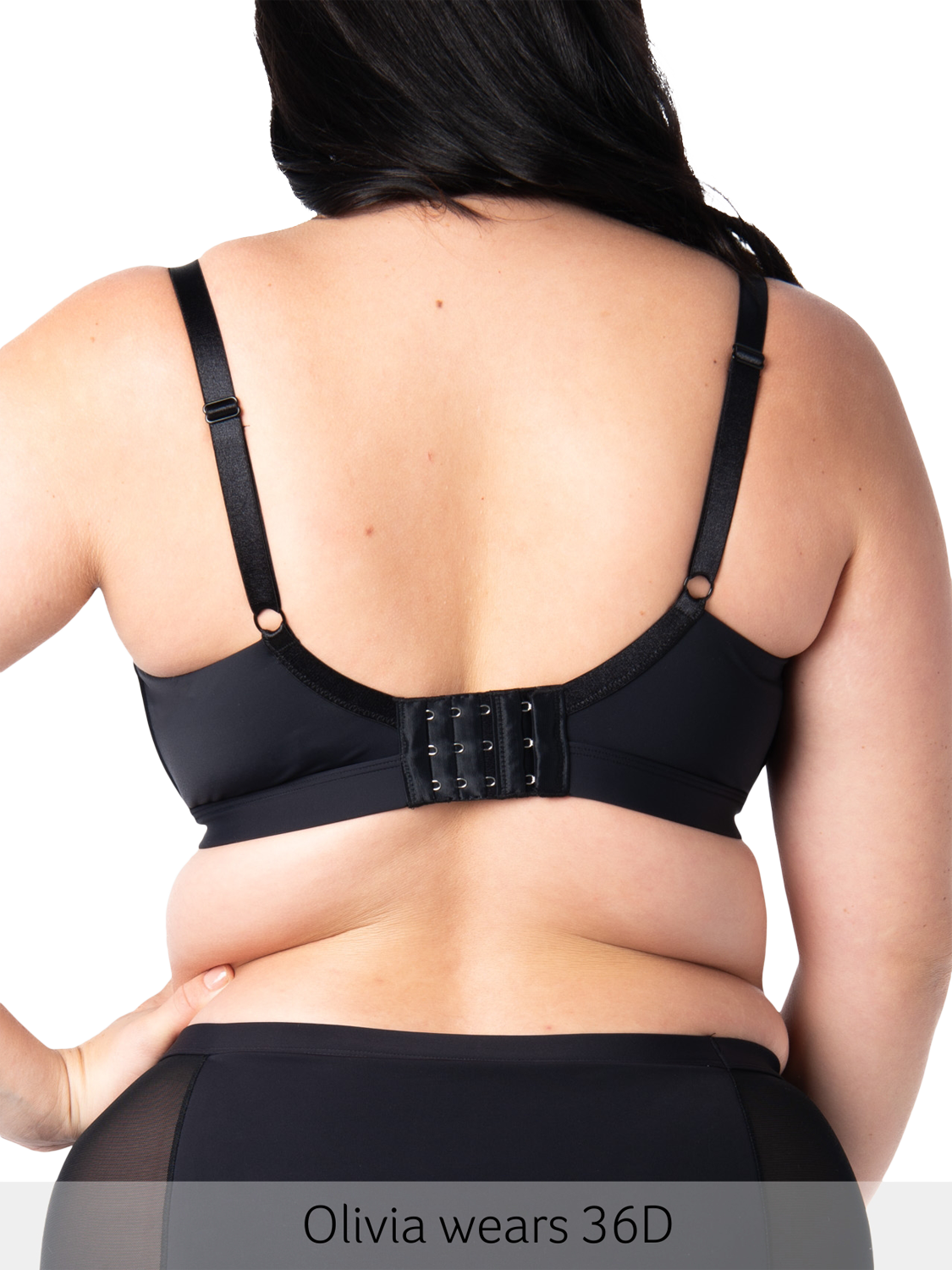 Product image 5 of 7, which shows Hotmilk Infinite T-Shirt Wire Free Maternity and Nursing Bra, Black, 32E