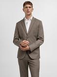 Mango Paris Super Slim Fit Blazer, Light Beige