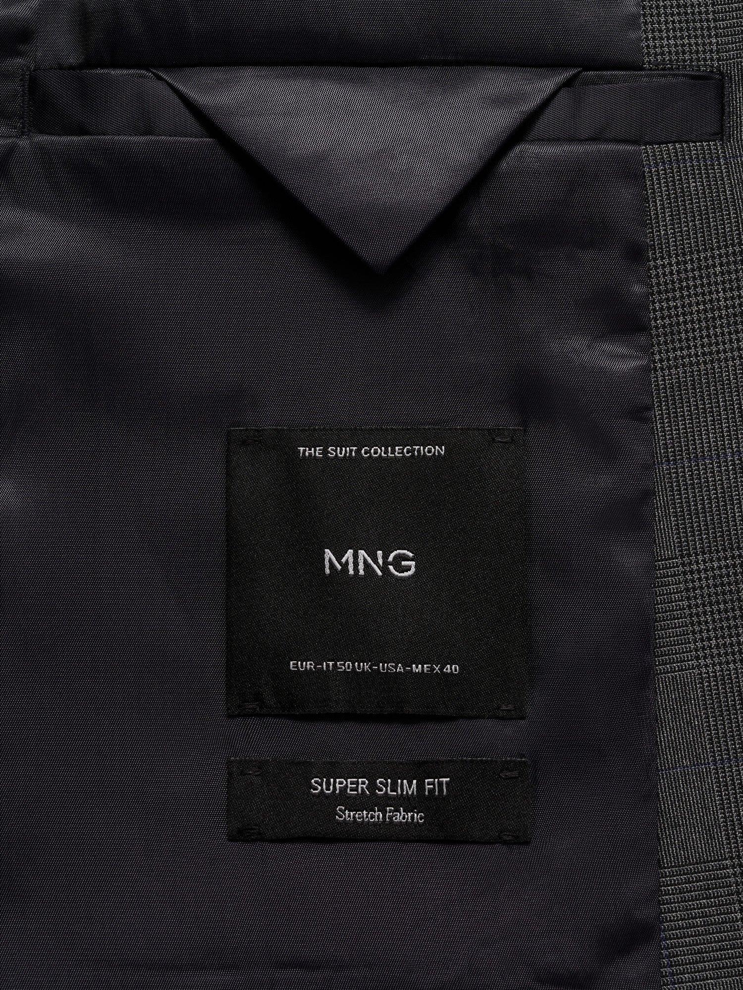 Product image 5 of 8, which shows Mango Paris Super Slim Fit Blazer, Medium Grey, 34