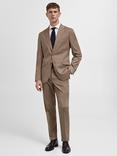 Mango Milan Slim Fit Blazer, Light Beige