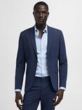 Mango Paris Super Slim Fit Blazer, Medium Blue