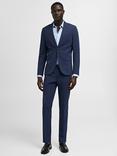 Mango Paris Super Slim Fit Blazer, Medium Blue