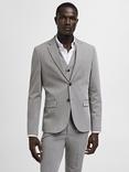 Mango Paris Super Slim Fit Blazer, Grey