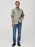 Mango Nimes Cotton Blend Regular Fit Shirt