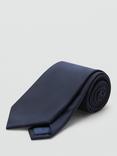 Mango Mulberry Silk Tie, Navy