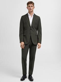 Mango Milan Slim Fit Blazer, Green - view 2, Green