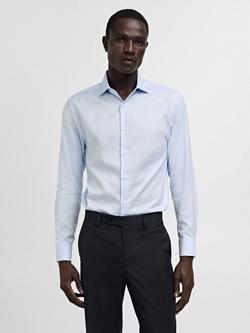 Mango Emporda Cotton Slim Fit Shirt, Lt-Pastel Blue, Lt-pastel Blue