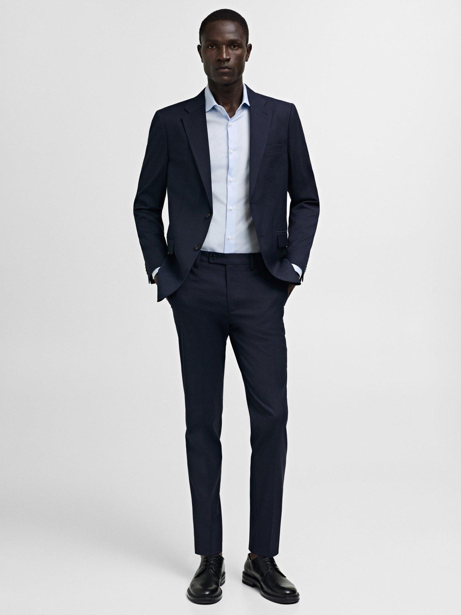Product image 2 of 8, which shows Mango Emporda Cotton Slim Fit Shirt, Lt-pastel Blue, XS