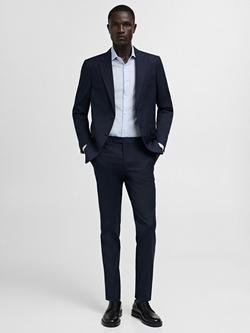 Mango Emporda Cotton Slim Fit Shirt, Lt-Pastel Blue - view 2, Lt-pastel Blue