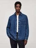 Mango Fresno Regular Fit Denim Shirt, Blue