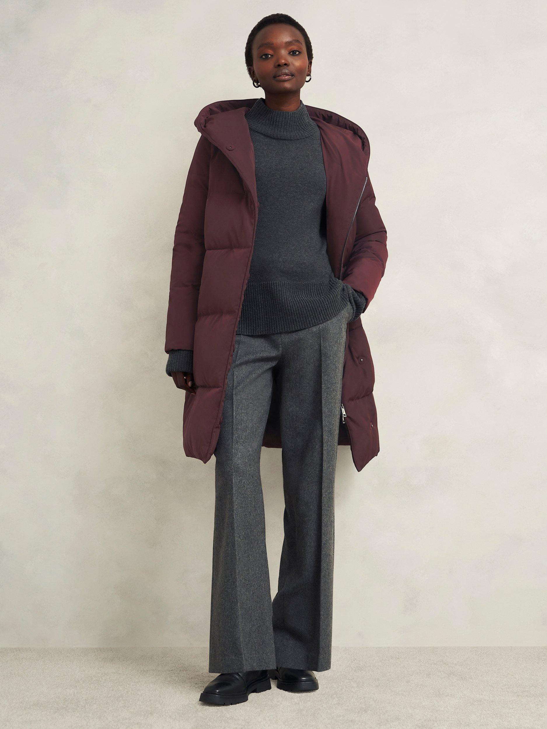 Hobbs Darla Puffer Coat Wine