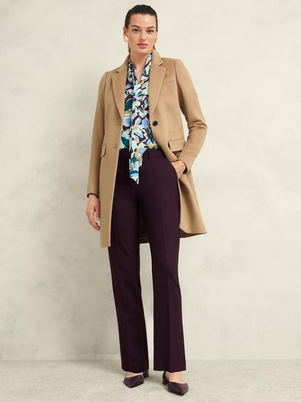 Hobbs Petite Cavendish Pure Wool Coat, Camel, Camel
