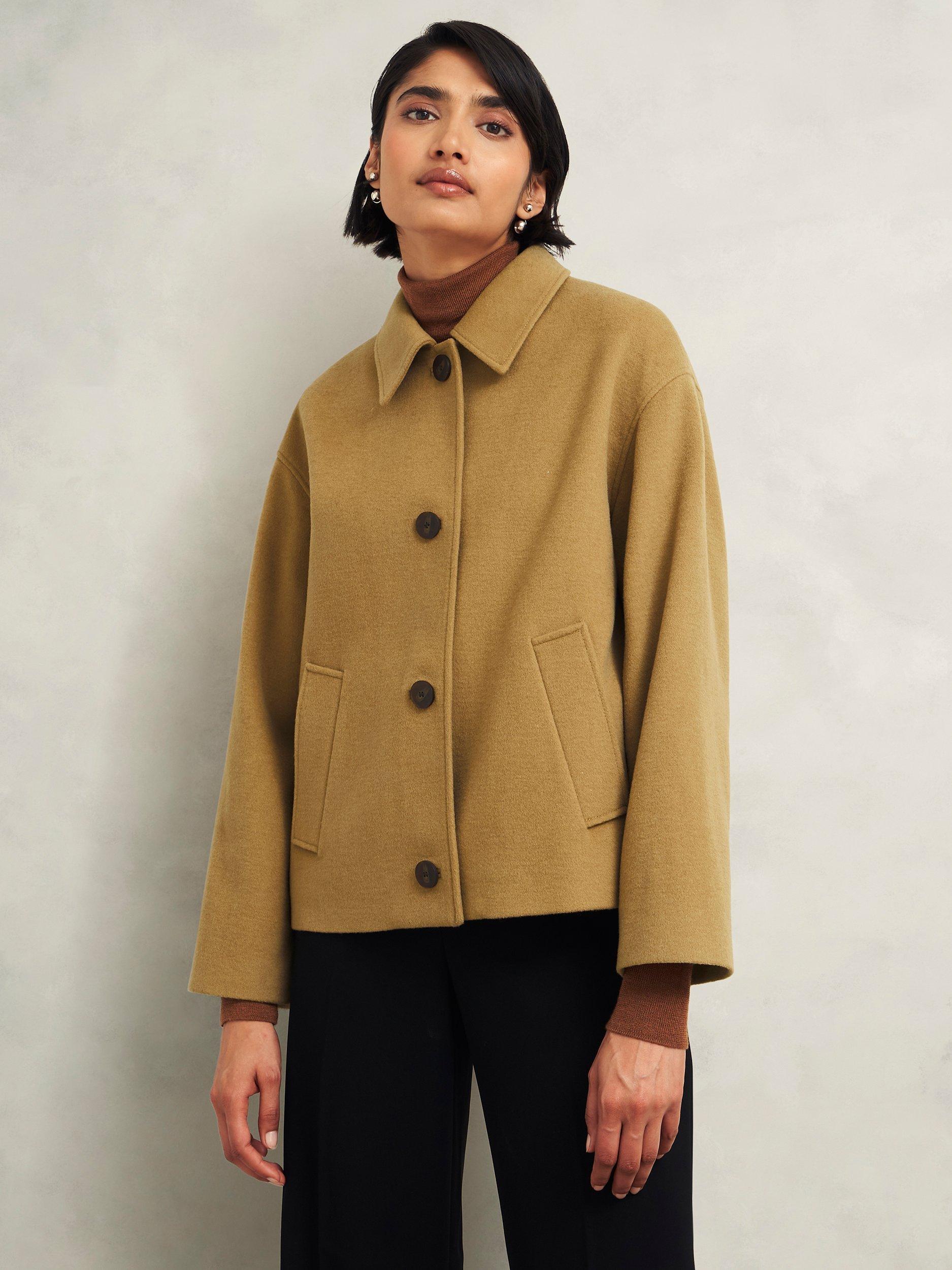 Hobbs Zoe Wool Blend Jacket, Hobbs Camel
