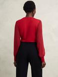 Hobbs Darcey Long Sleeve Top, Pomegranate Red