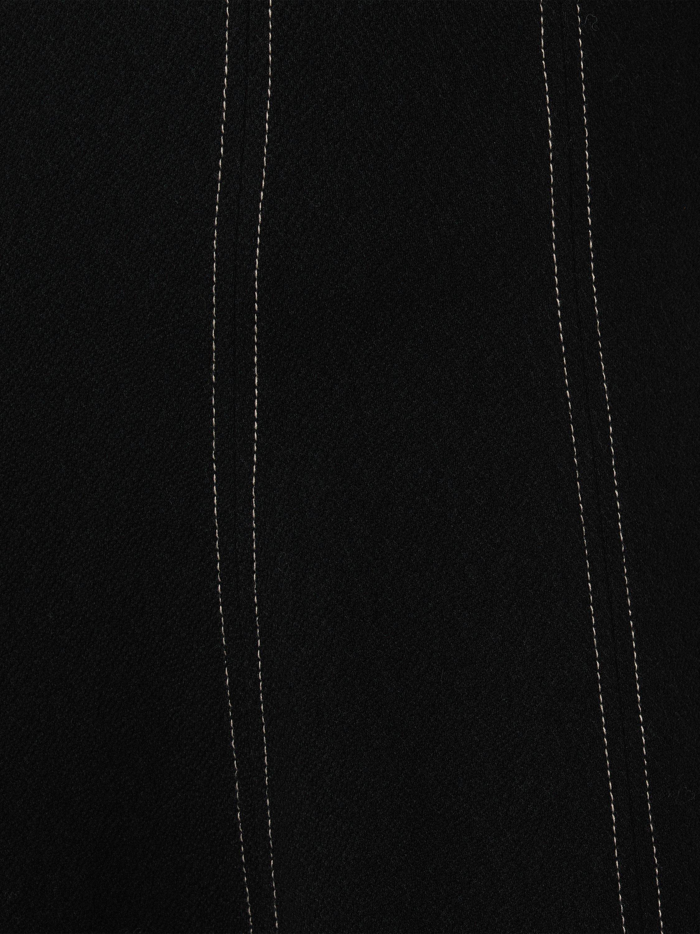 Product image 7 of 7, which shows Jigsaw Contrast Stitch Batwing Dress, Black, XS
