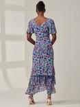 Jolie Moi Floral Tiered Maxi Dress, Multi