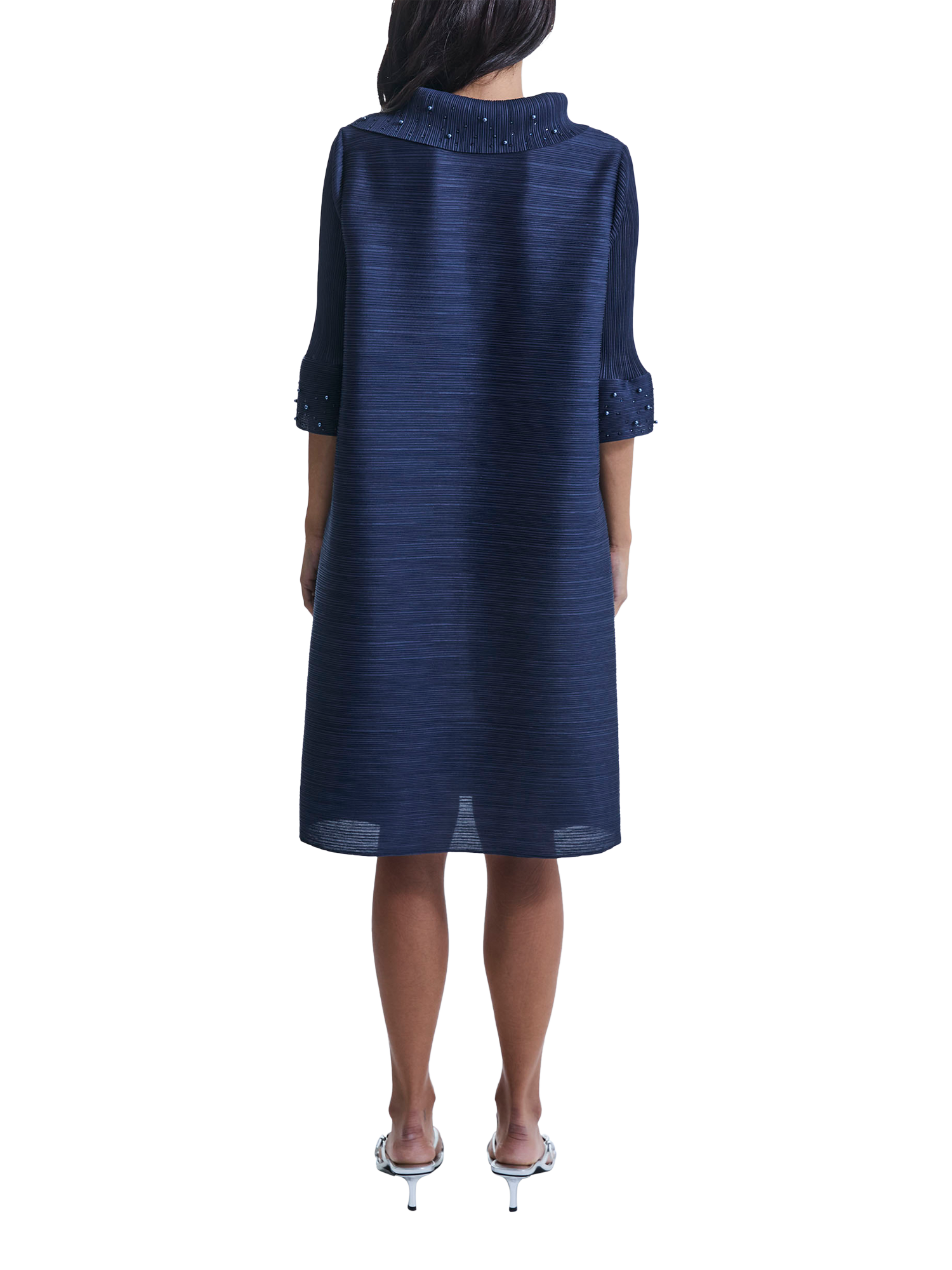Product image 2 of 5, which shows James Lakeland Embelished A-Line Midi Dress, Navy, S-M
