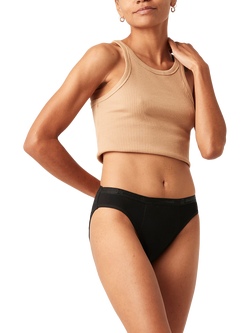Modibodi Classic Bikini Period Knickers, Super Absorbency, Black