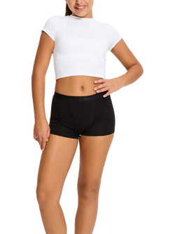 Modibodi Teen Hipster Period Boyshorts, Super Absorbency, Black