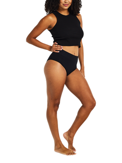 Modibodi ModiComfort Seamless Full Brief Period Knickers Light Absorbency - view 2, Black