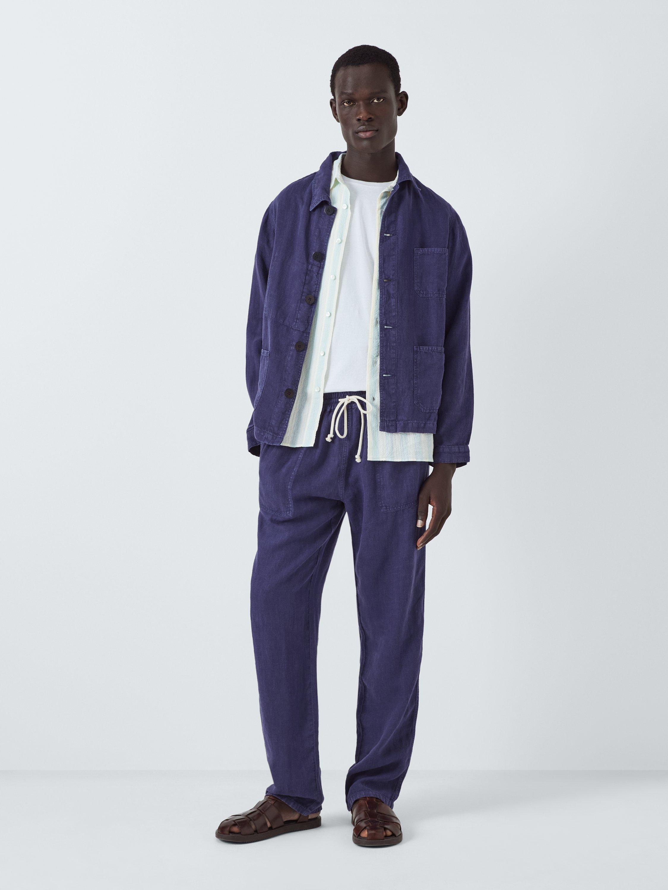 Product image 3 of 6, which shows La Paz Baptista Work Jacket, Navy Linen, S