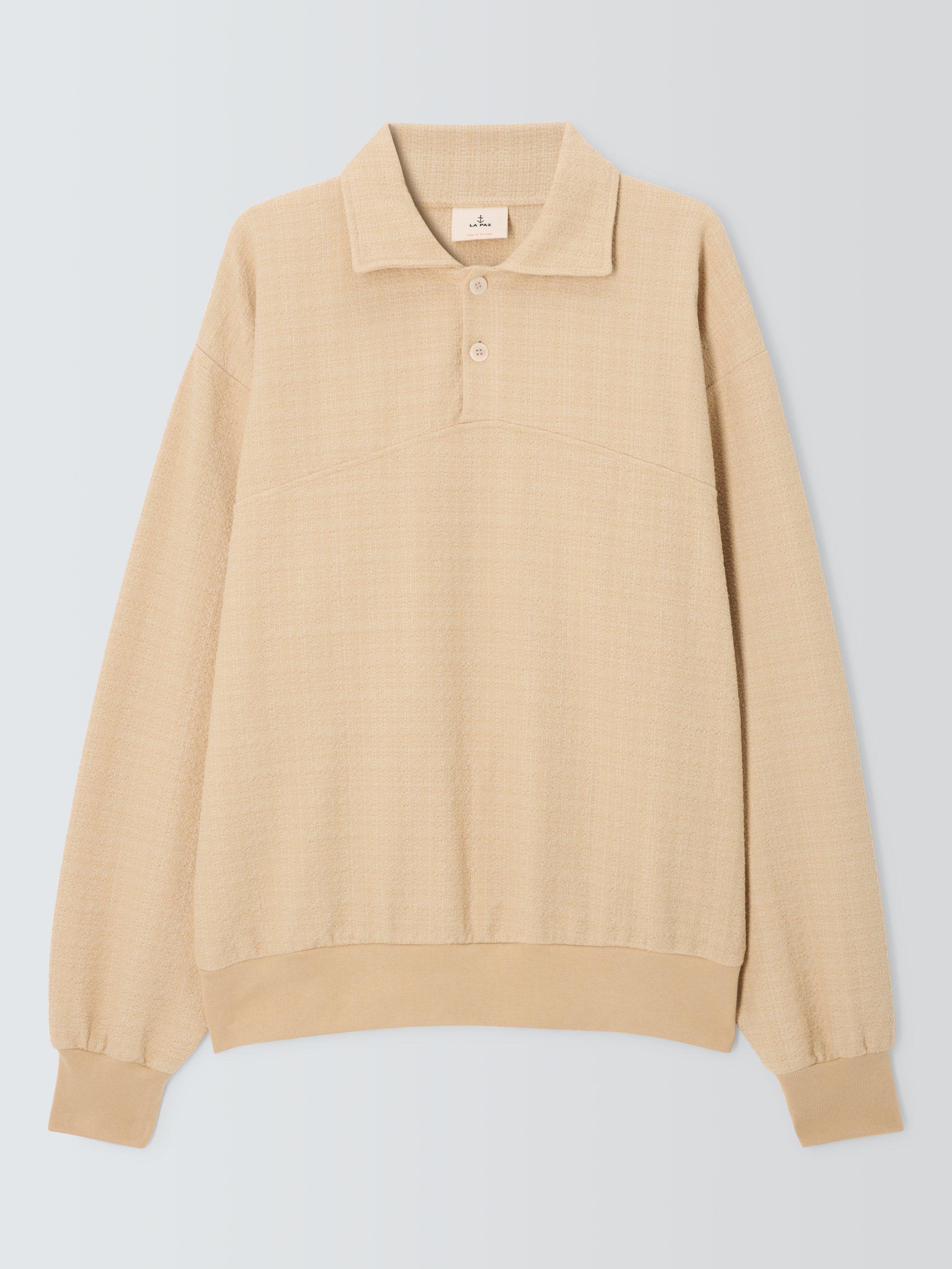 Product image 4 of 6, which shows La Paz Brito Sweatshirt, Textured Safari, S